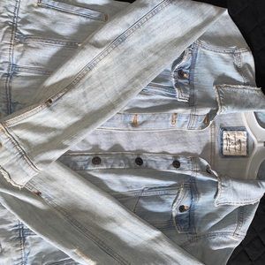 Light blue over sized Jean jacket